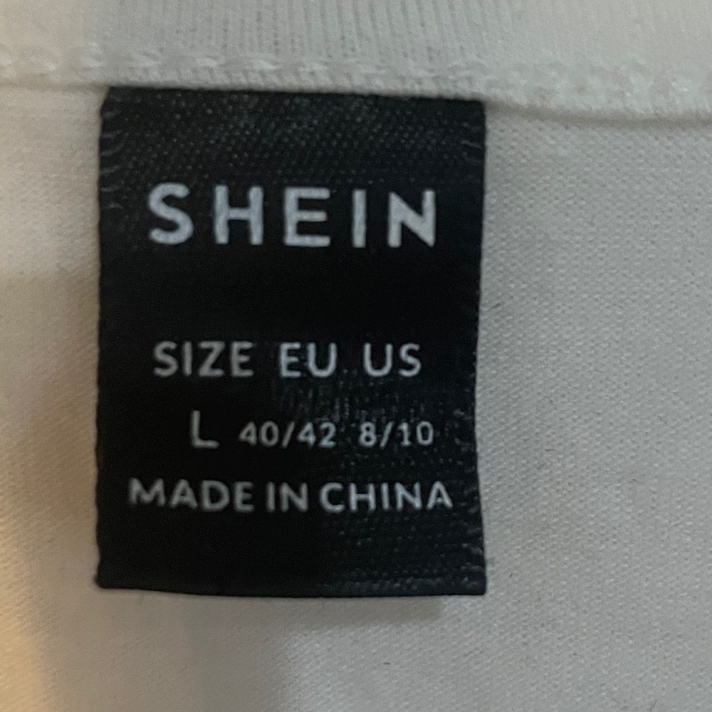 Women’s SHEIN White Long Sleeve Maternity Ruched Top Size L - Picture 6 of 7